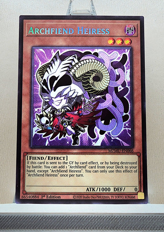 Yugioh! 1x Archfiend Heiress Chibi Artwork (MZMU - Secret Rare) 1st Edition