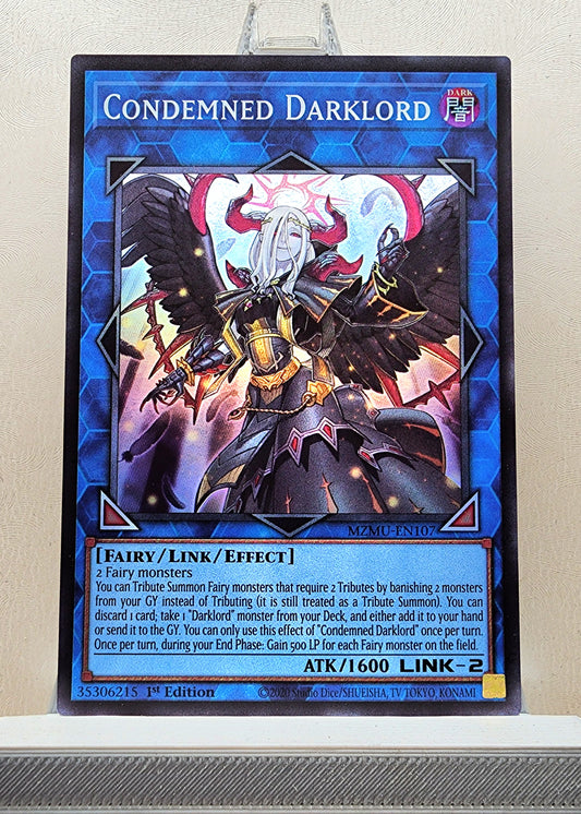 Yugioh! 1x Condemned Darklord (MZMU - Super Rare) 1st Edition
