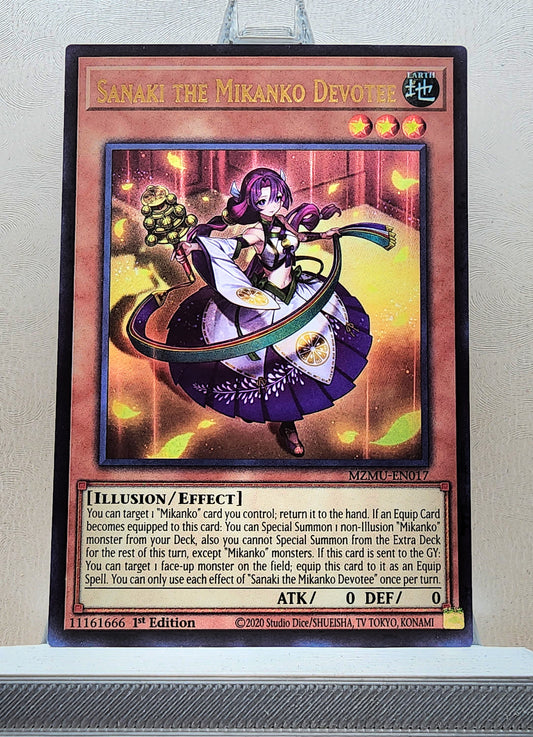 Yugioh! 1x Sanaki the Mikanko Devotee (MZMU - Ultra Rare) 1st Edition