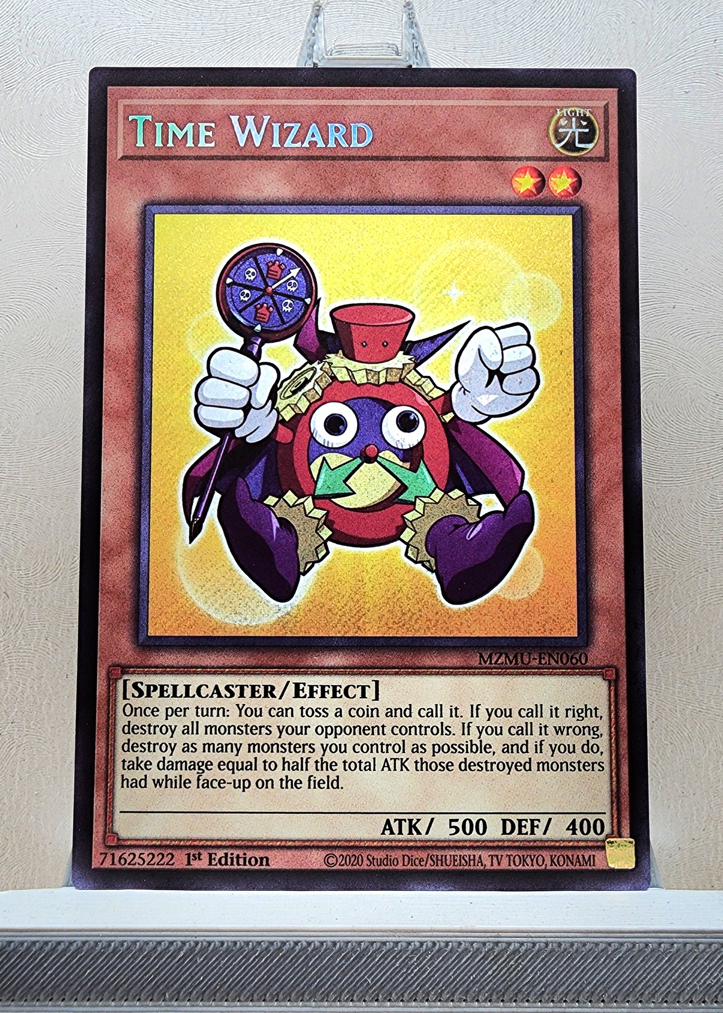 Yugioh! 1x Time Wizard Chibi Artwork (MZMU - Secret Rare) 1st Edition