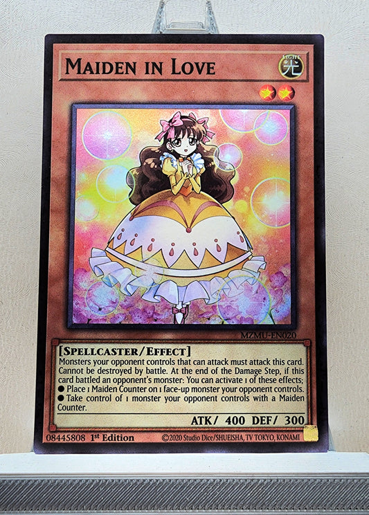 Yugioh! 1x Maiden in Love (MZMU - Super Rare) 1st Edition