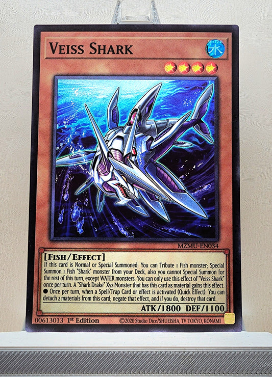 Yugioh! 1x Veiss Shark (MZMU - Super Rare) 1st Edition