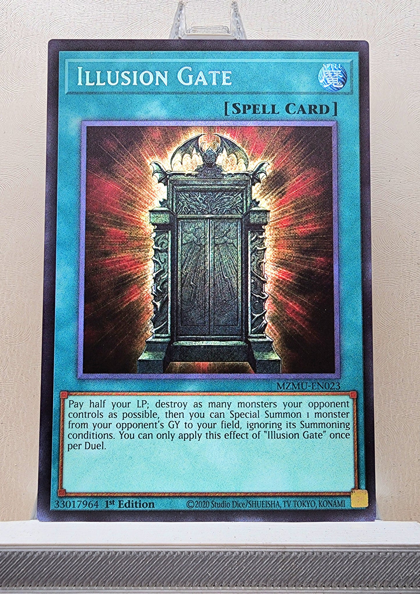 Yugioh! 1x Illusion Gate (MZMU - Secret Rare) 1st Edition