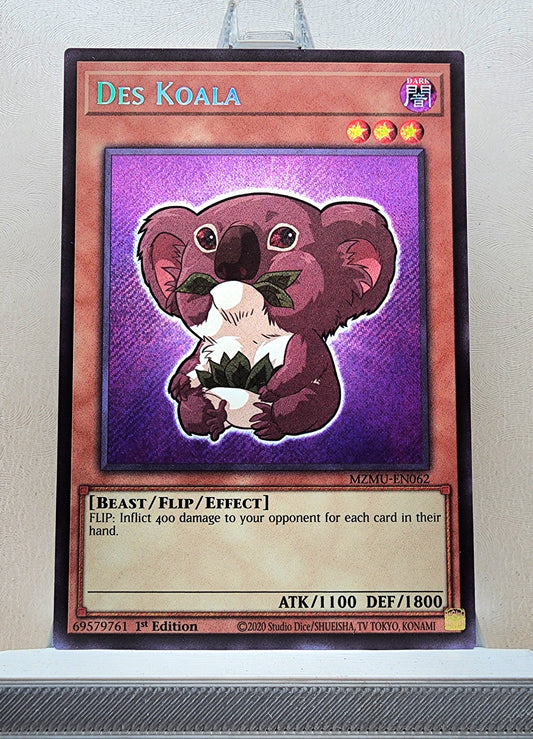 Yugioh! 1x Des Koala Chibi Artwork (MZMU - Secret Rare) 1st Edition