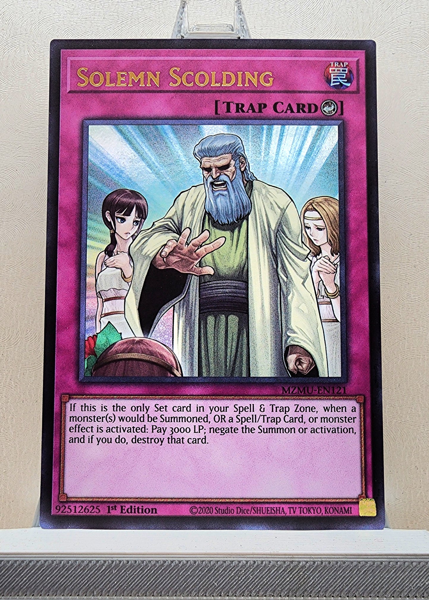 Yugioh! 1x Solemn Scolding (MZMU - Ultra Rare) 1st Edition