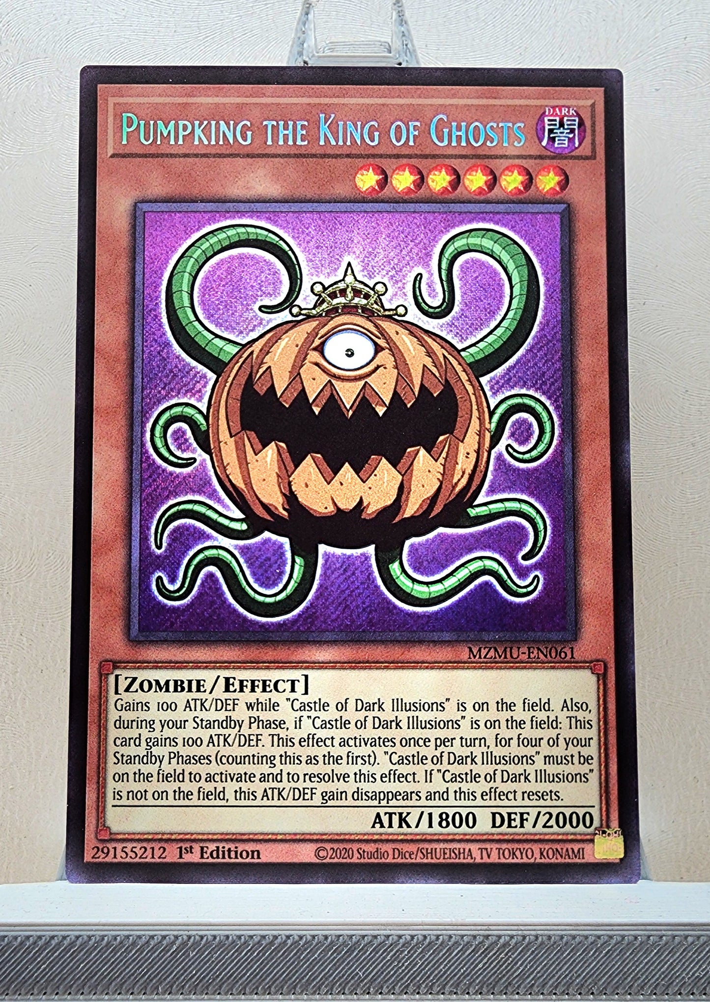 Yugioh! 1x Pumpking the King of Ghosts Chibi Artwork (MZMU - Secret Rare) 1st Edition