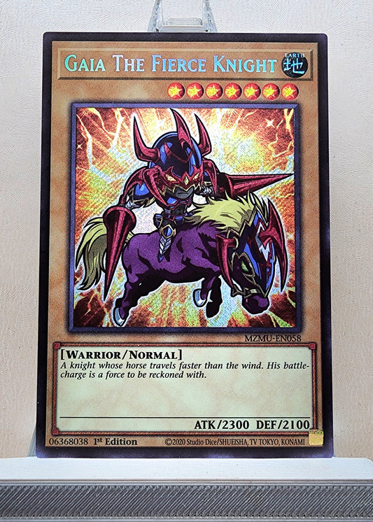 Yugioh! 1x Gaia The Fierce Knight Chibi Artwork (MZMU - Secret Rare) 1st Edition