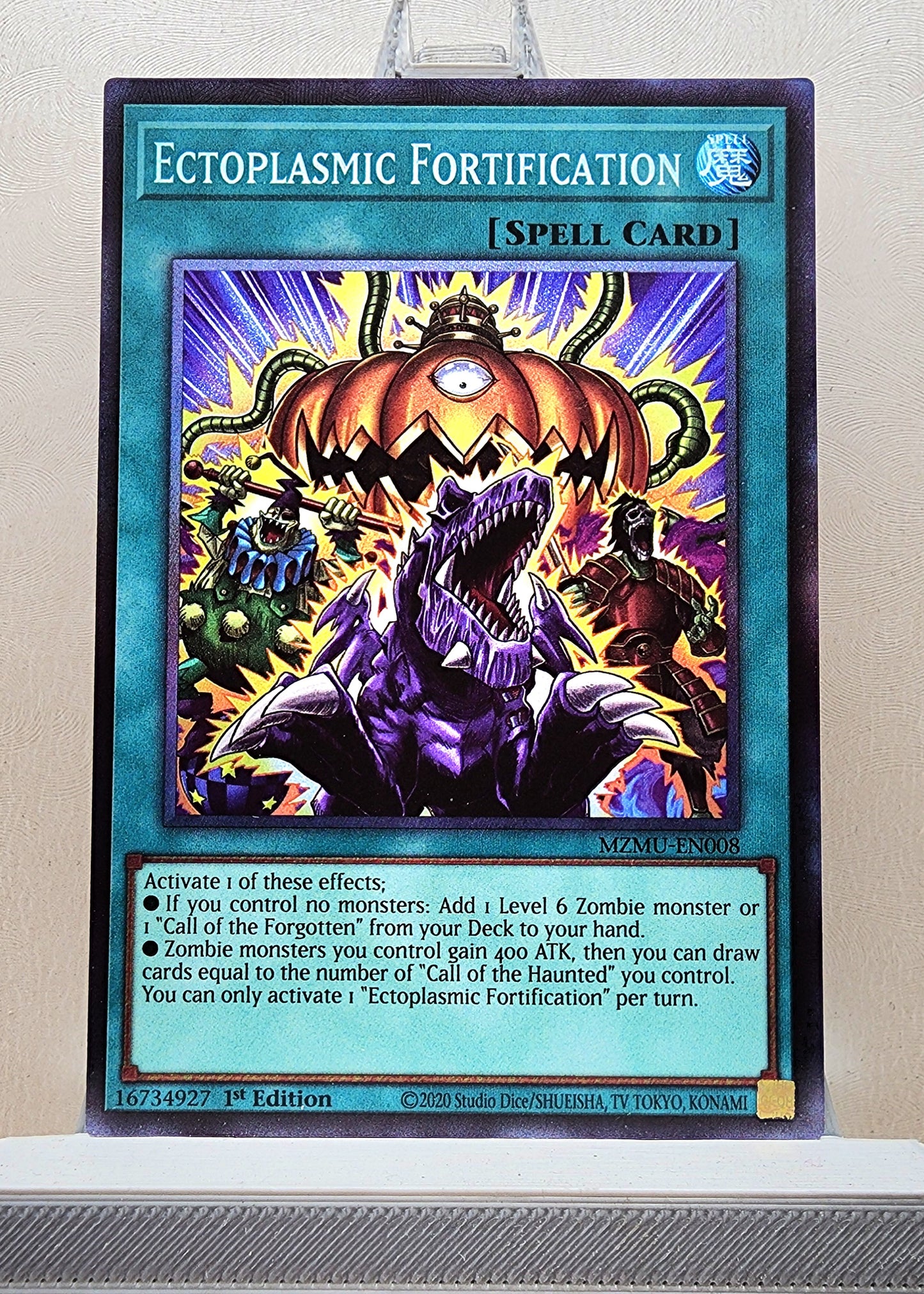 Yugioh! 1x Ectoplasmic Fortification (MZMU - Collectors Rare) 1st Edition