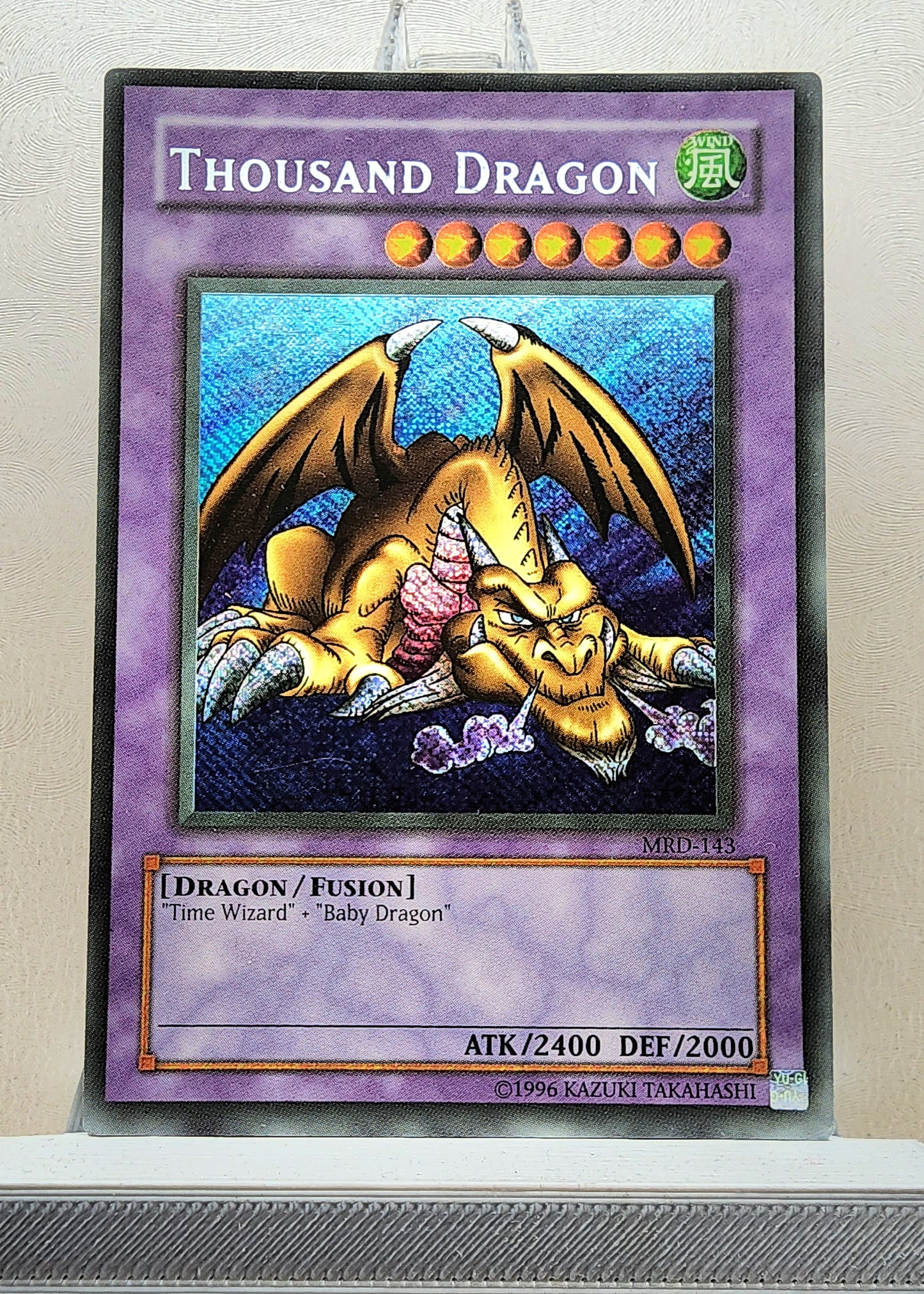 Yugioh! 1x Thousand Dragon Reverse Holo Misprint (MRD - Secret Rare) Unli Edition