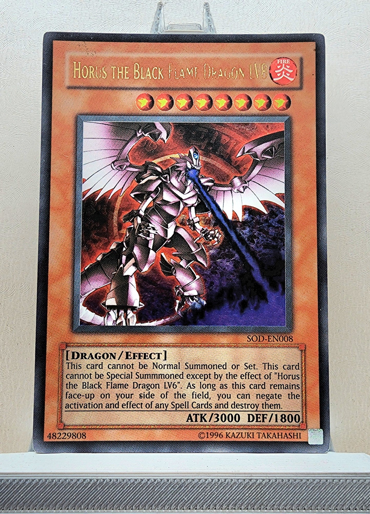 Yugioh! 1x Horus the Black Flame Dragon LV8 (SOD - Ultra Rare) Unli Edition