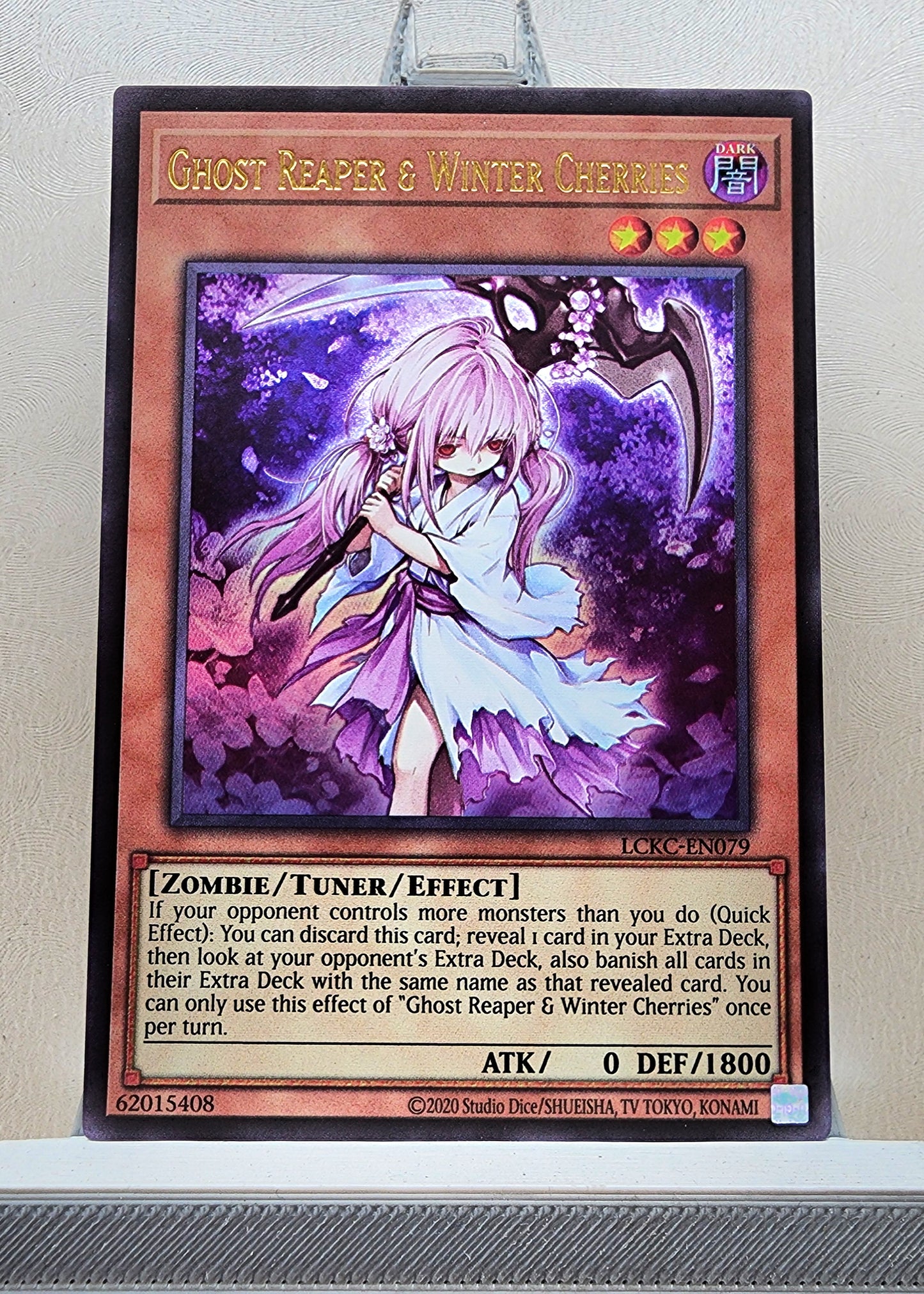 Yugioh! 1x Ghost Reaper & Winter Cherries (LCKC - Ultra Rare) Unli Edition