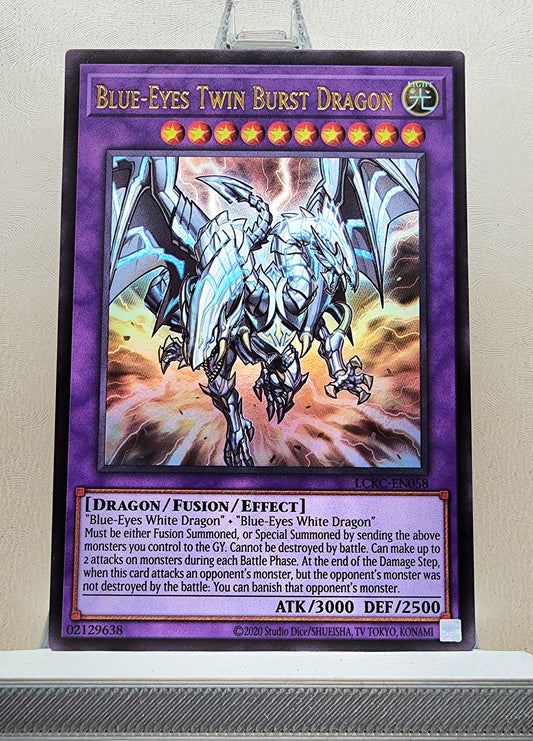 Yugioh! 1x Blue-Eyes Twin Burst Dragon (LCKC - Ultra Rare) Unli Edition
