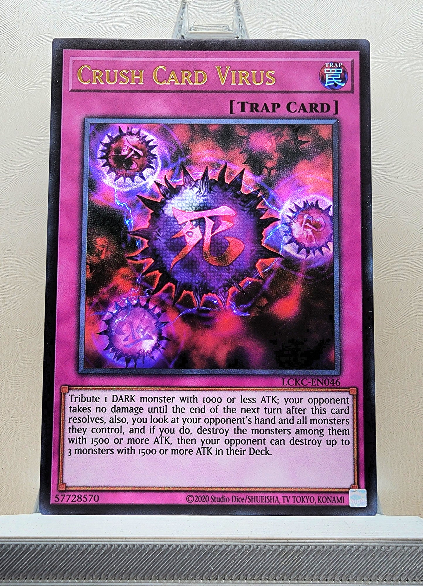 Yugioh! 1x Crush Card Virus Version 2 (LCKC - Ultra Rare) Unli Edition