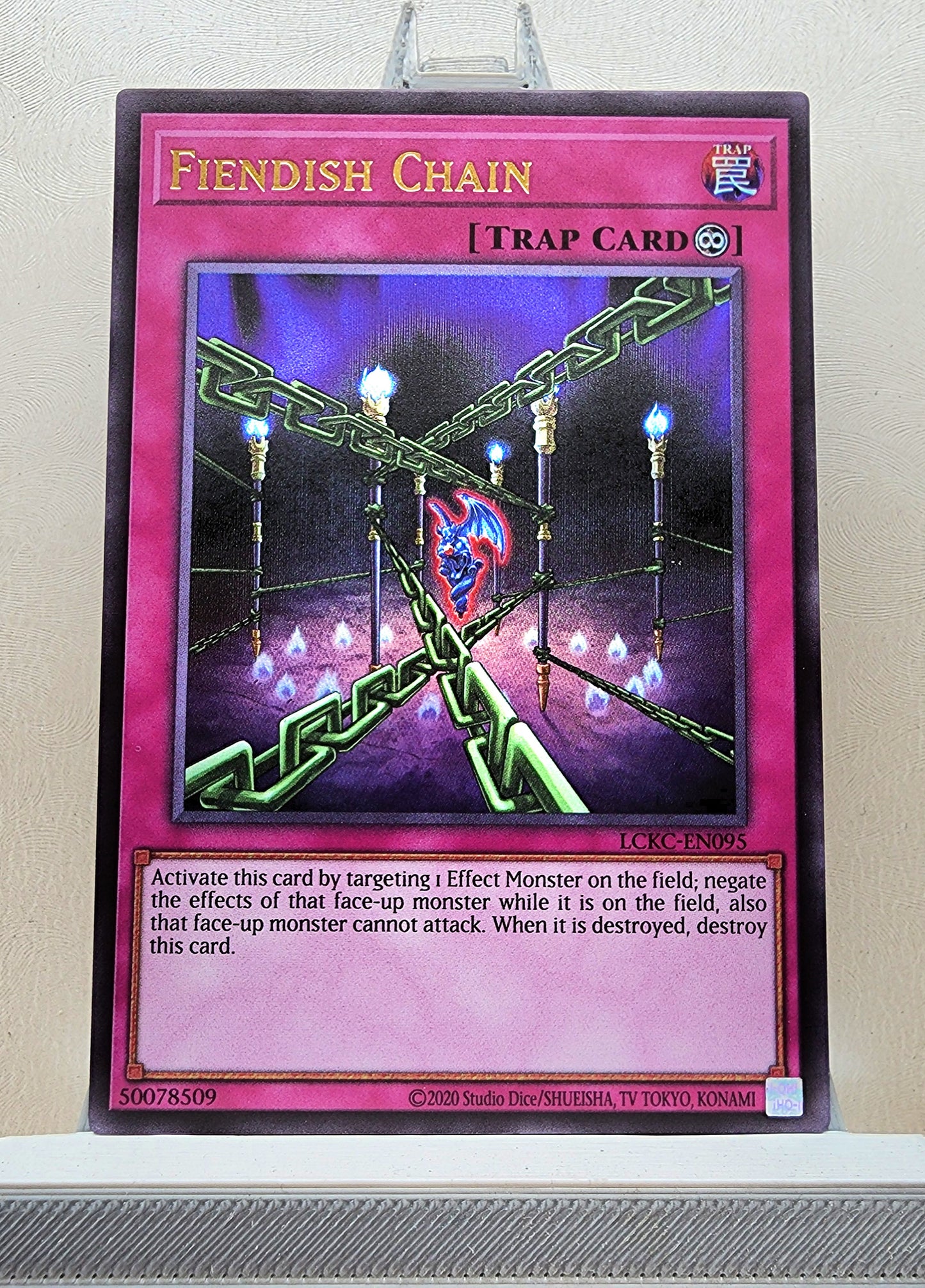 Yugioh! 1x Fiendish Chain (LCKC - Ultra Rare) Unli Edition