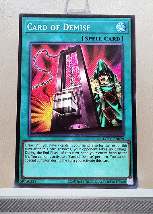 Yugioh! 1x Card of Demise (LCKC - Secret Rare) Unli Edition