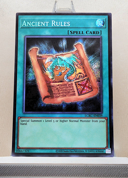 Yugioh! 1x Ancient Rules (LCKC - Secret Rare) Unli Edition