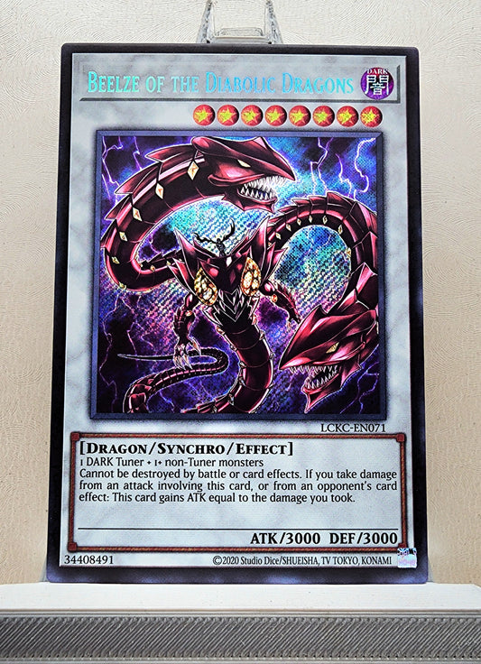 Yugioh! 1x Beelze of the Diabolic Dragons (LCKC - Secret Rare) Unli Edition