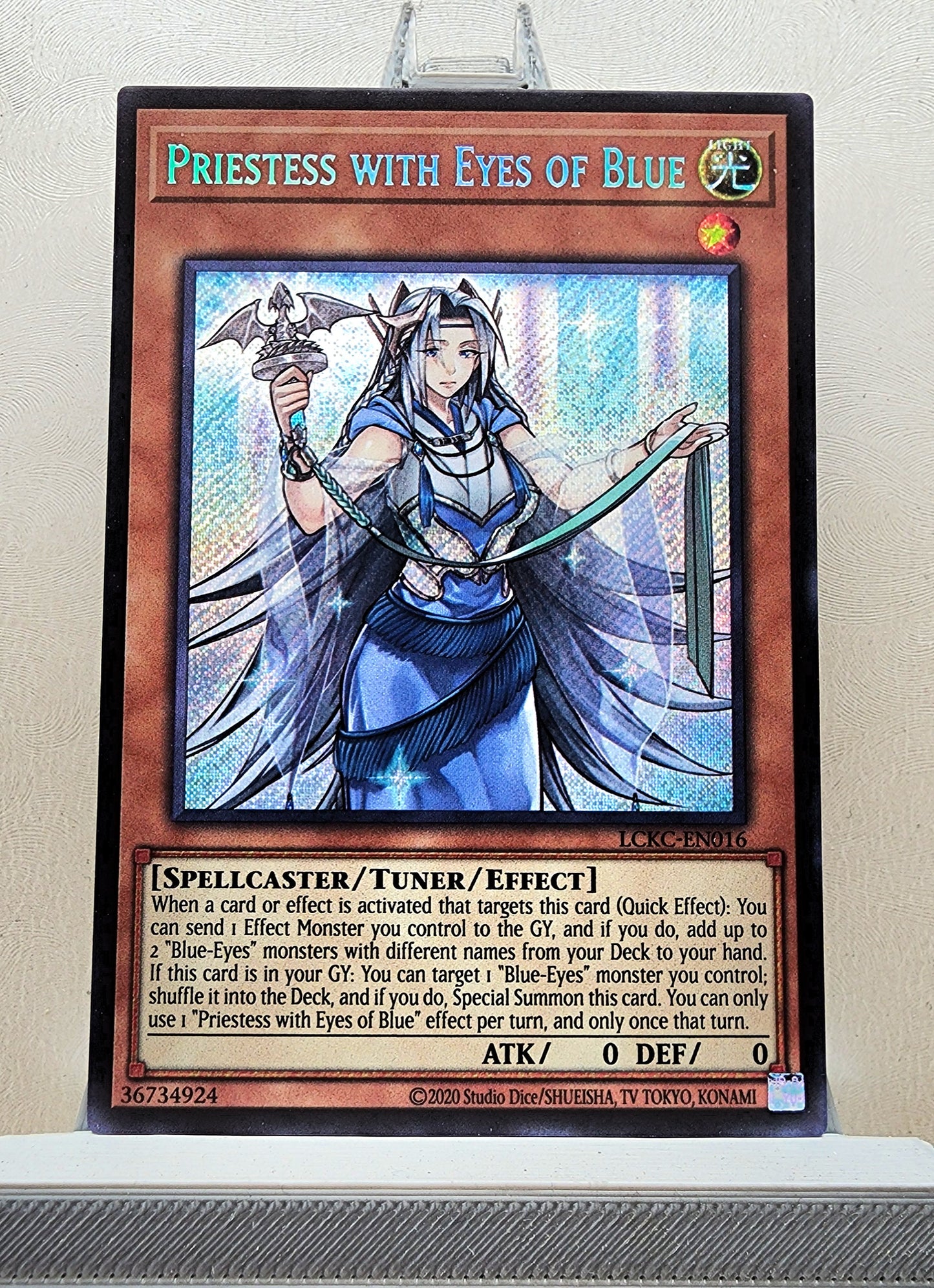 Yugioh! 1x Priestess with Eyes of Blue (LCKC - Secret Rare) Unli Edition