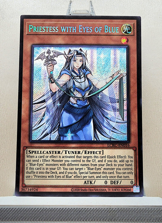 Yugioh! 1x Priestess with Eyes of Blue (LCKC - Secret Rare) Unli Edition