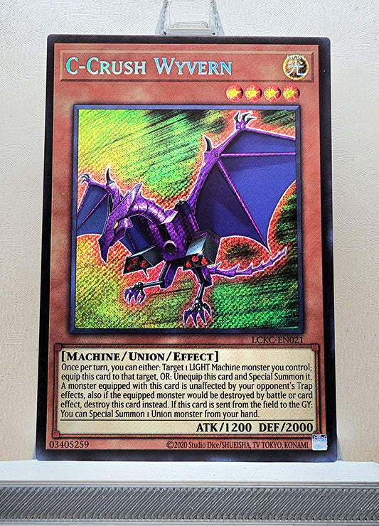 Yugioh! 1x C-Crush Wyvern (LCKC - Secret Rare) Unli Edition