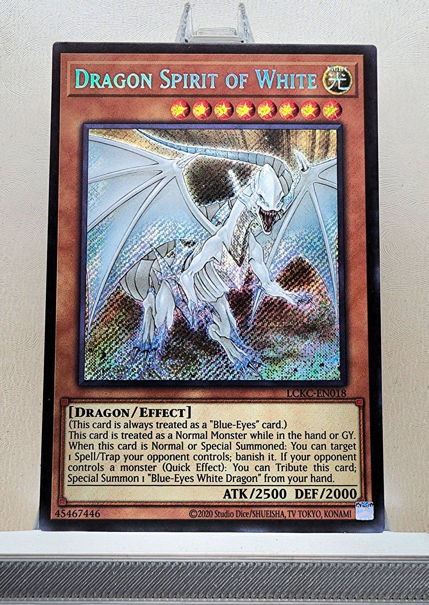 Yugioh! 1x Dragon Spirit of White (LCKC - Secret Rare) Unli Edition