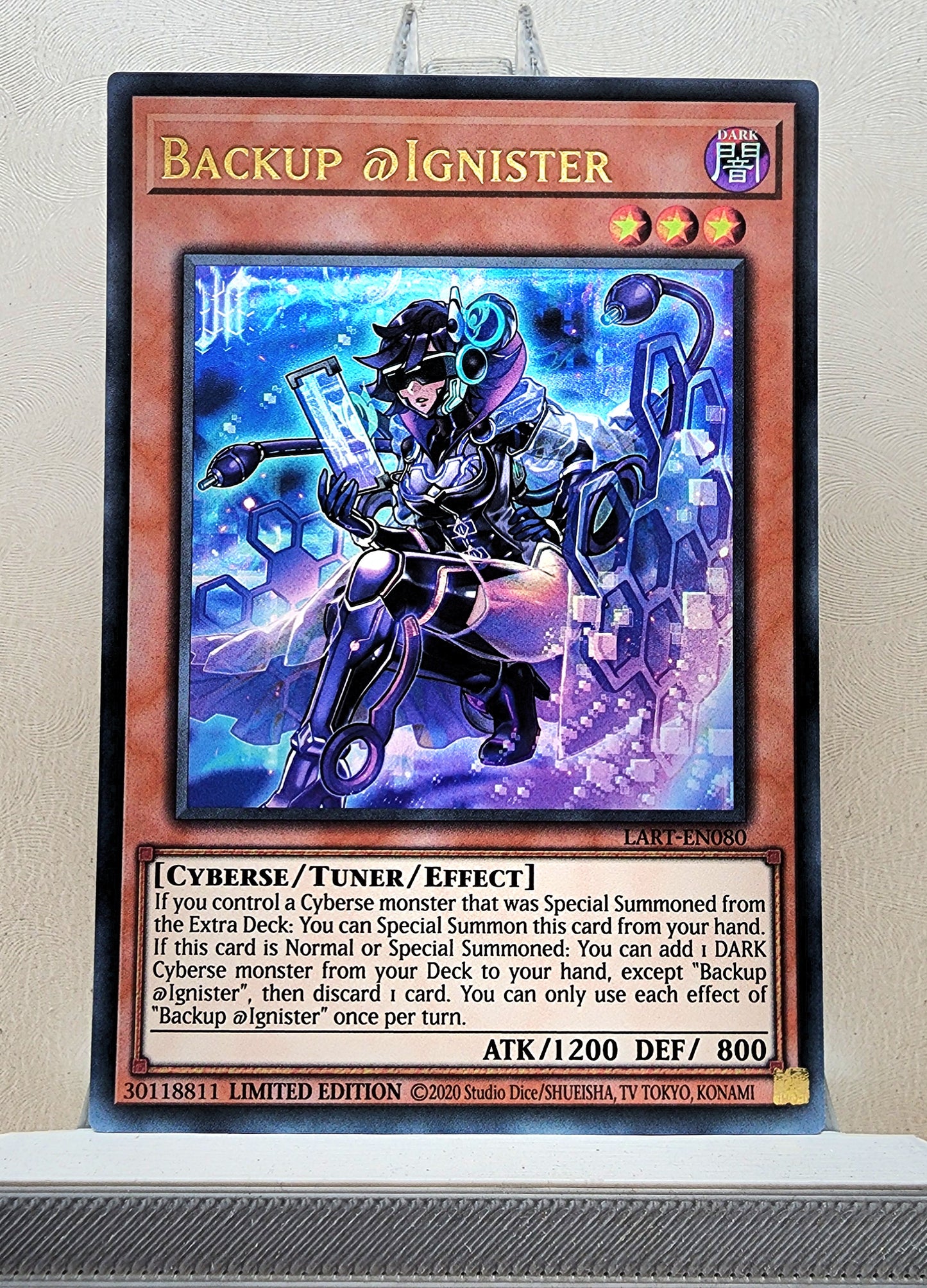 Yugioh! 1x Backup @Ignister (LART - Ultra Rare) Limited Edition