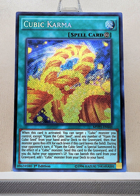 Yugioh! 1x Cubic Karma (MVP1 - Secret Rare) 1st Edition