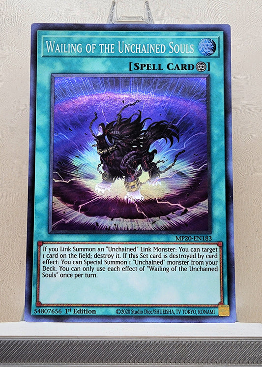 Yugioh! 1x Wailing of the Unchained Souls (MP20 - Super Rare) 1st Edition