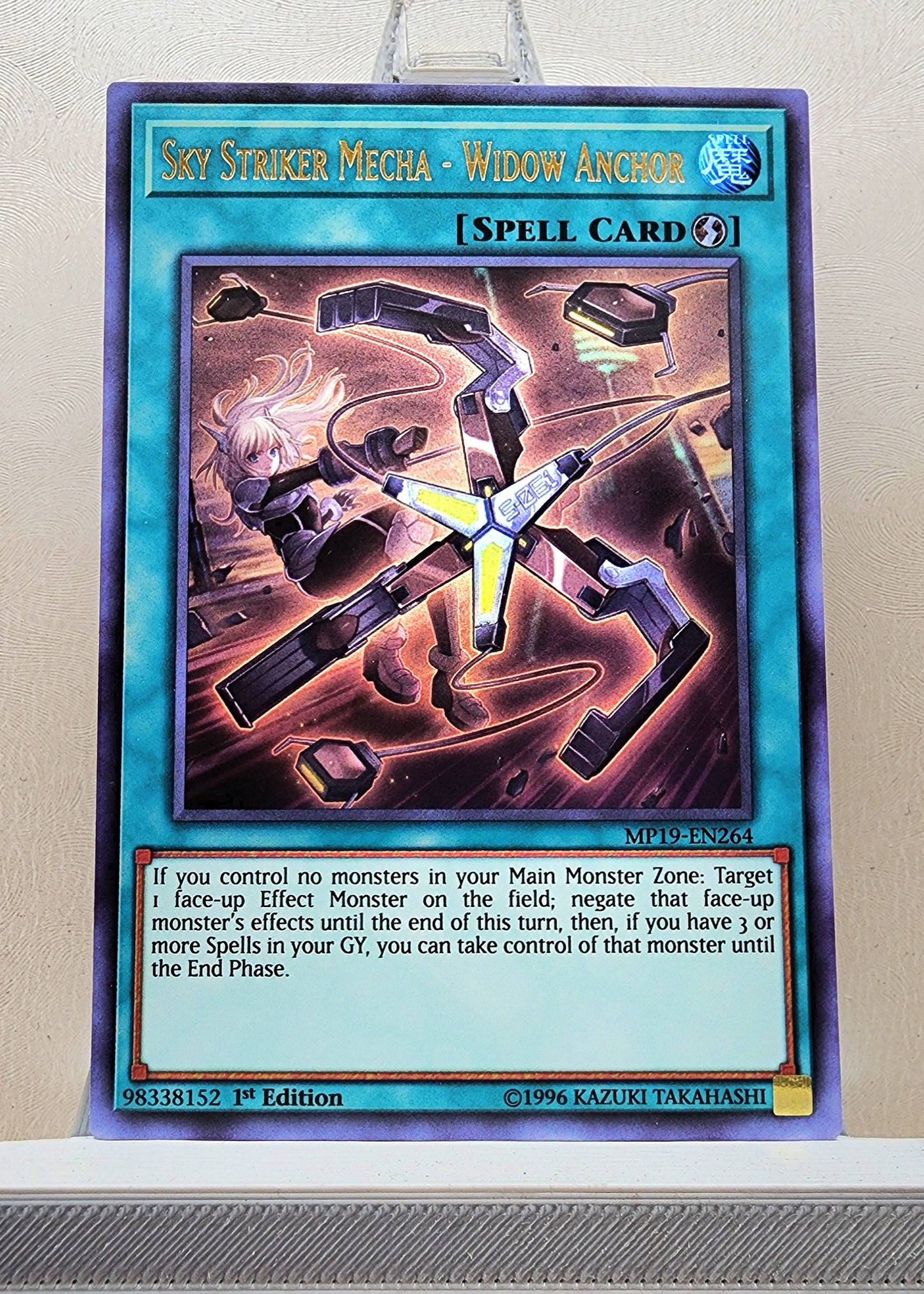 Yugioh! 1x Sky Striker Mecha - Widow Anchor (MP19 - Ultra Rare) 1st Edition