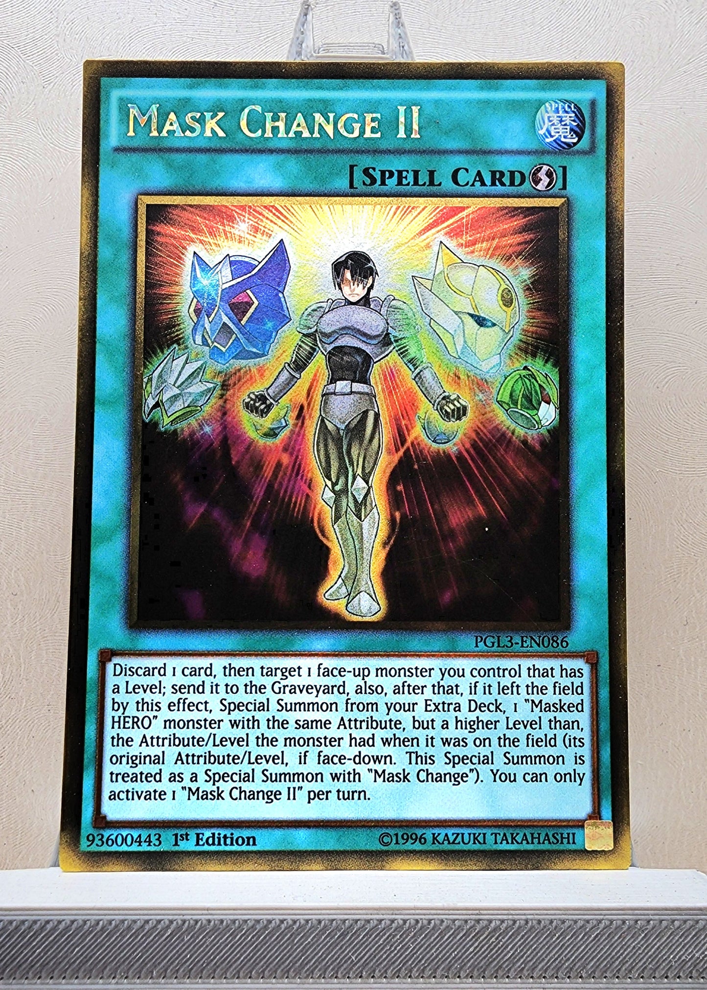 Yugioh! 1x Mask Change II (PGL3 - Gold Rare) 1st Edition