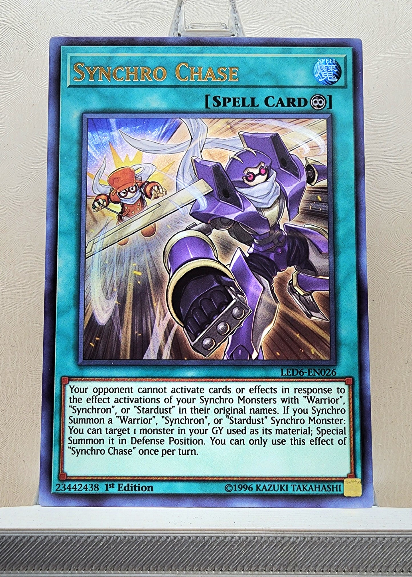Yugioh! 1x Synchro Chase (LED6 - Ultra Rare) 1st Edition