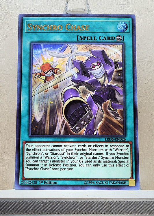 Yugioh! 1x Synchro Chase (LED6 - Ultra Rare) 1st Edition
