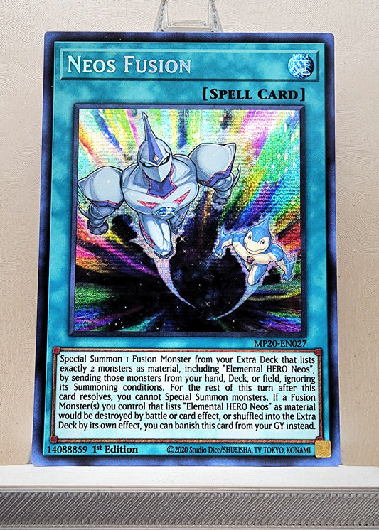Yugioh! 1x Neos Fusion (MP20 - Prismatic Secret Rare) 1st Edition