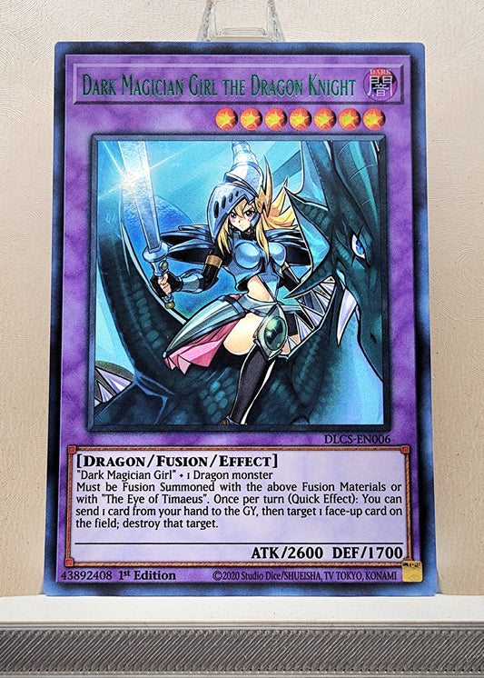 Yugioh! 1x Dark Magician Girl the Dragon Knight (DLCS - Ultra Rare) 1st Edition