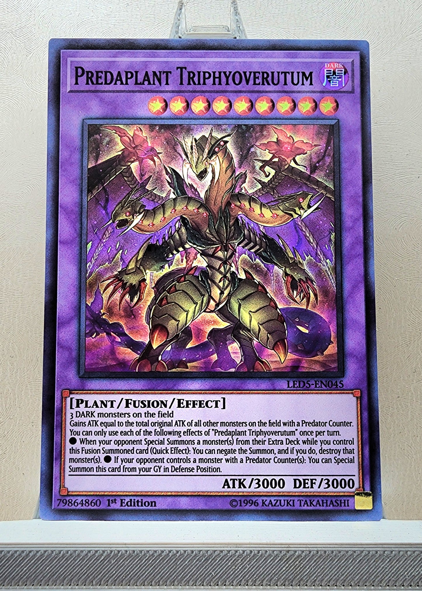 Yugioh! 1x Predaplant Triphyoverutum (LED5 - Super Rare) 1st Edition
