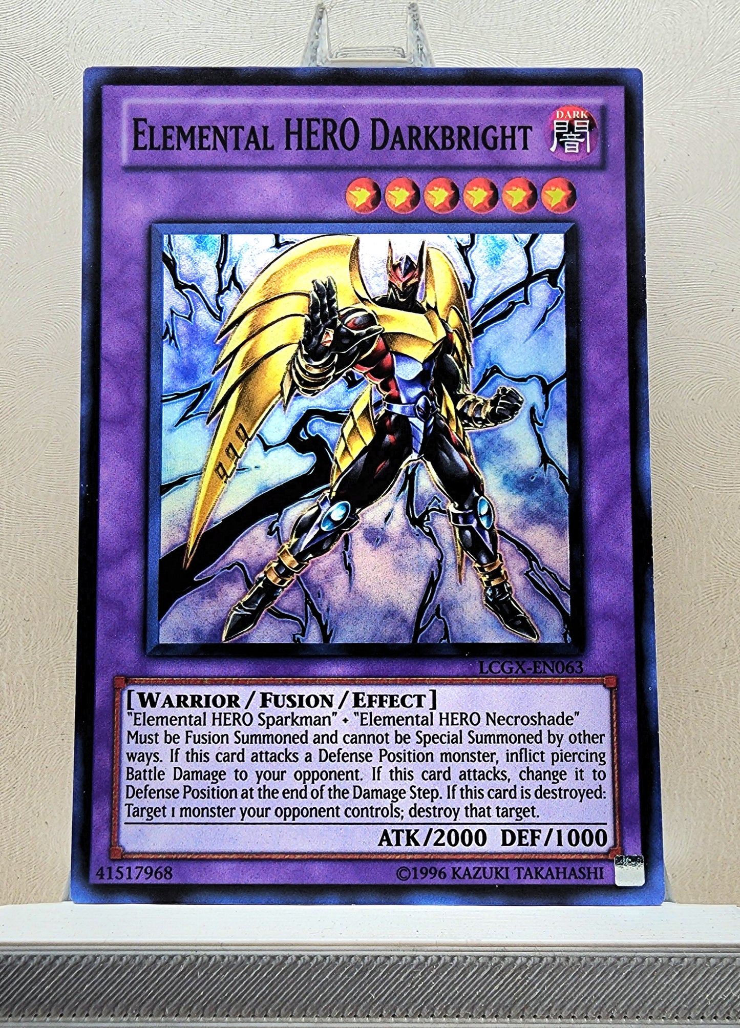 Yugioh! 1x Elemental HERO Darkbright (LCGX - Super Rare) Unli Edition
