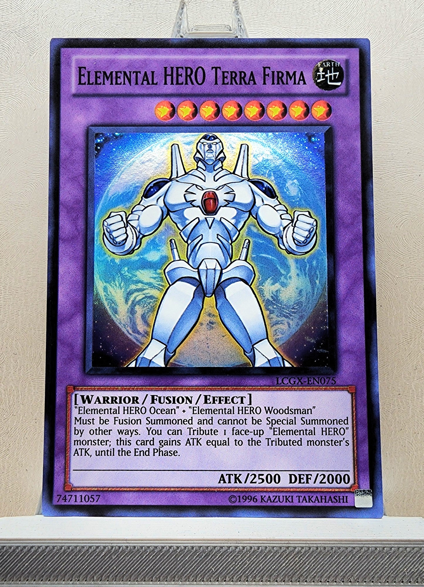 Yugioh! 1x Elemental HERO Terra Firma (LCGX - Super Rare) Unli Edition