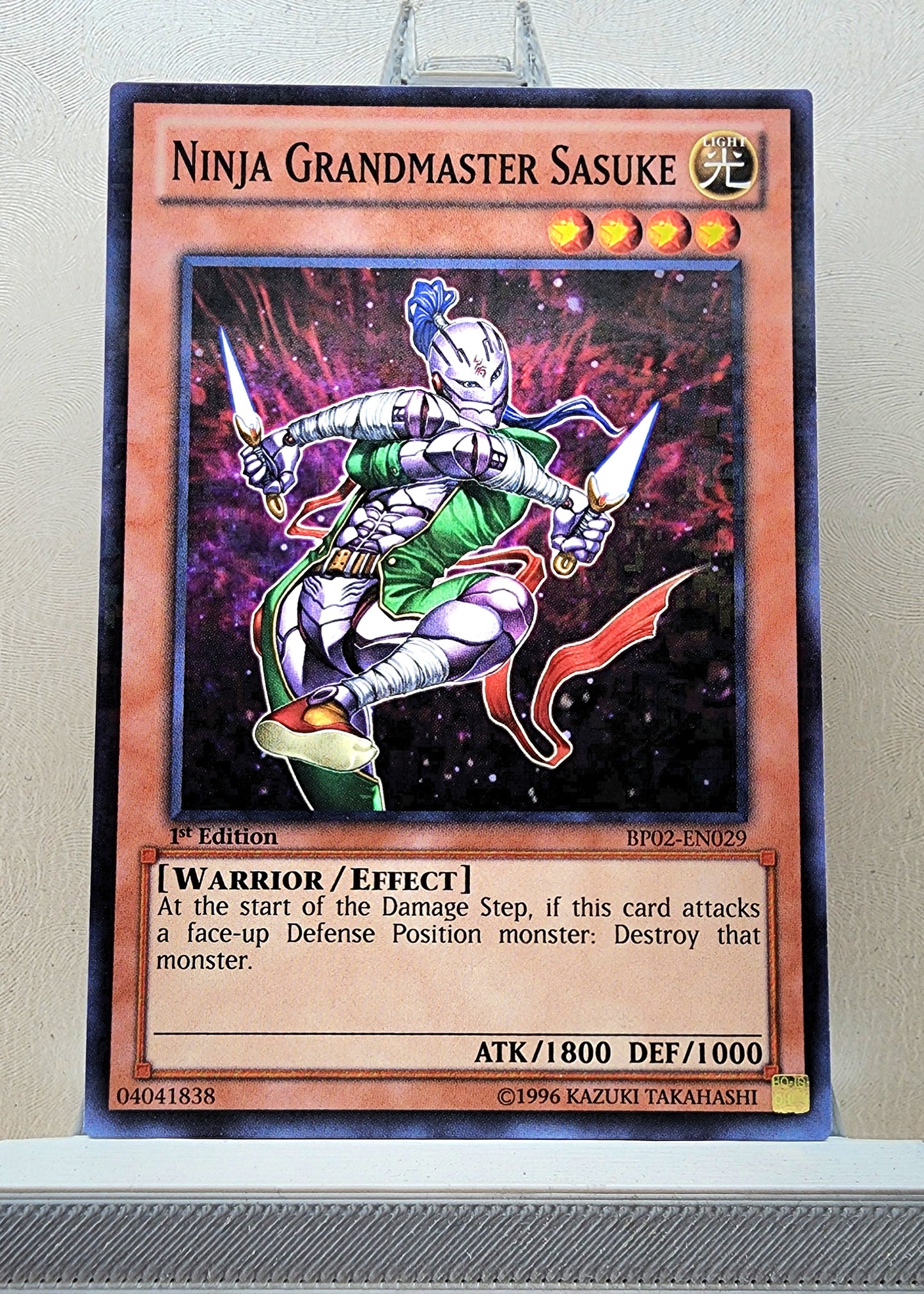 Yugioh! 1x Ninja Grandmaster Sasuke (BP02 - Mosaic Rare) 1st Edition