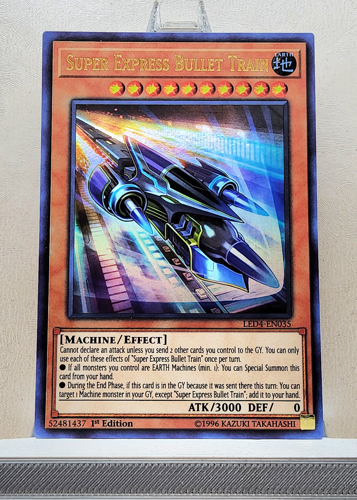 Yugioh! 1x Super Express Bullet Train (LED4 - Ultra Rare) 1st Edition