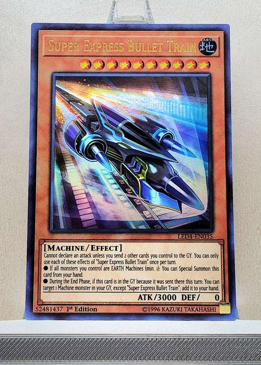 Yugioh! 1x Super Express Bullet Train (LED4 - Ultra Rare) 1st Edition