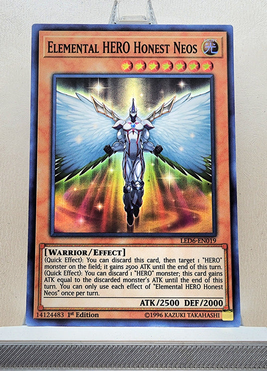 Yugioh! 1x Elemental HERO Honest Neos (LED6 - Super Rare) 1st Edition