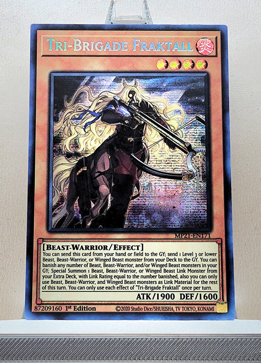 Yugioh! 1x Tri-Brigade Fraktall (MP21 - Prismatic Secret Rare) 1st Edition
