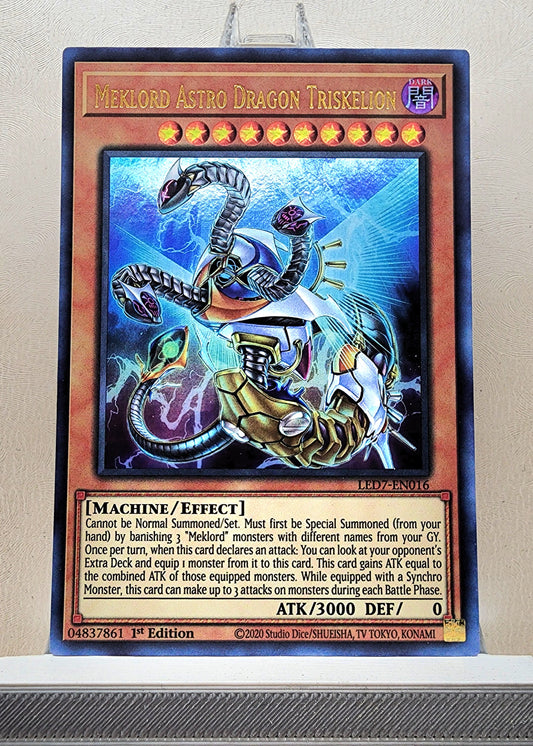 Yugioh! 1x Meklord Astro Dragon Triskelion (LED7 - Ultra Rare) 1st Edition