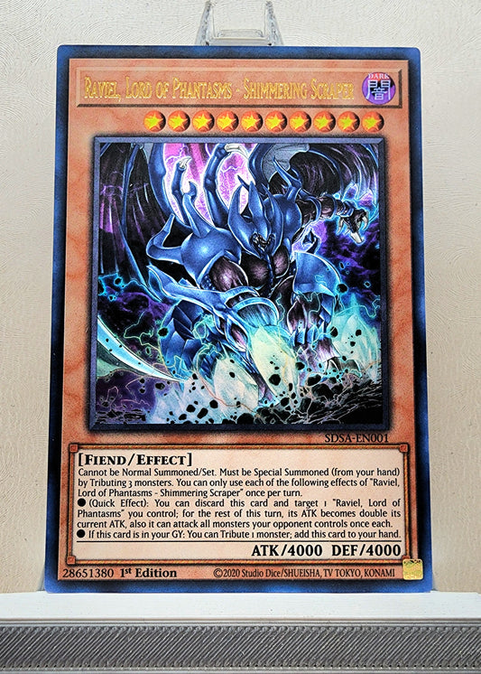 Yugioh! 1x Raviel, Lord of Phantasms - Shimmering Scraper (SDSA - Ultra Rare) 1st Edition