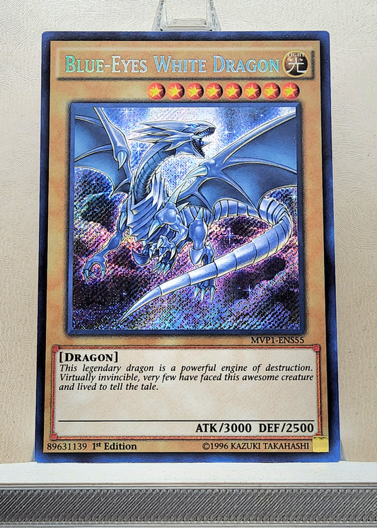 Yugioh! 1x Blue-Eyes White Dragon (MVP1 - Secret Rare) 1st Edition