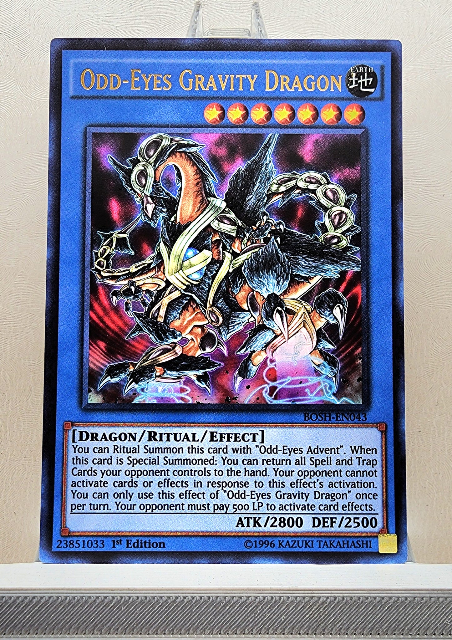 Yugioh! 1x Odd-Eyes Gravity Dragon (BOSH - Ultra Rare) 1st Edition