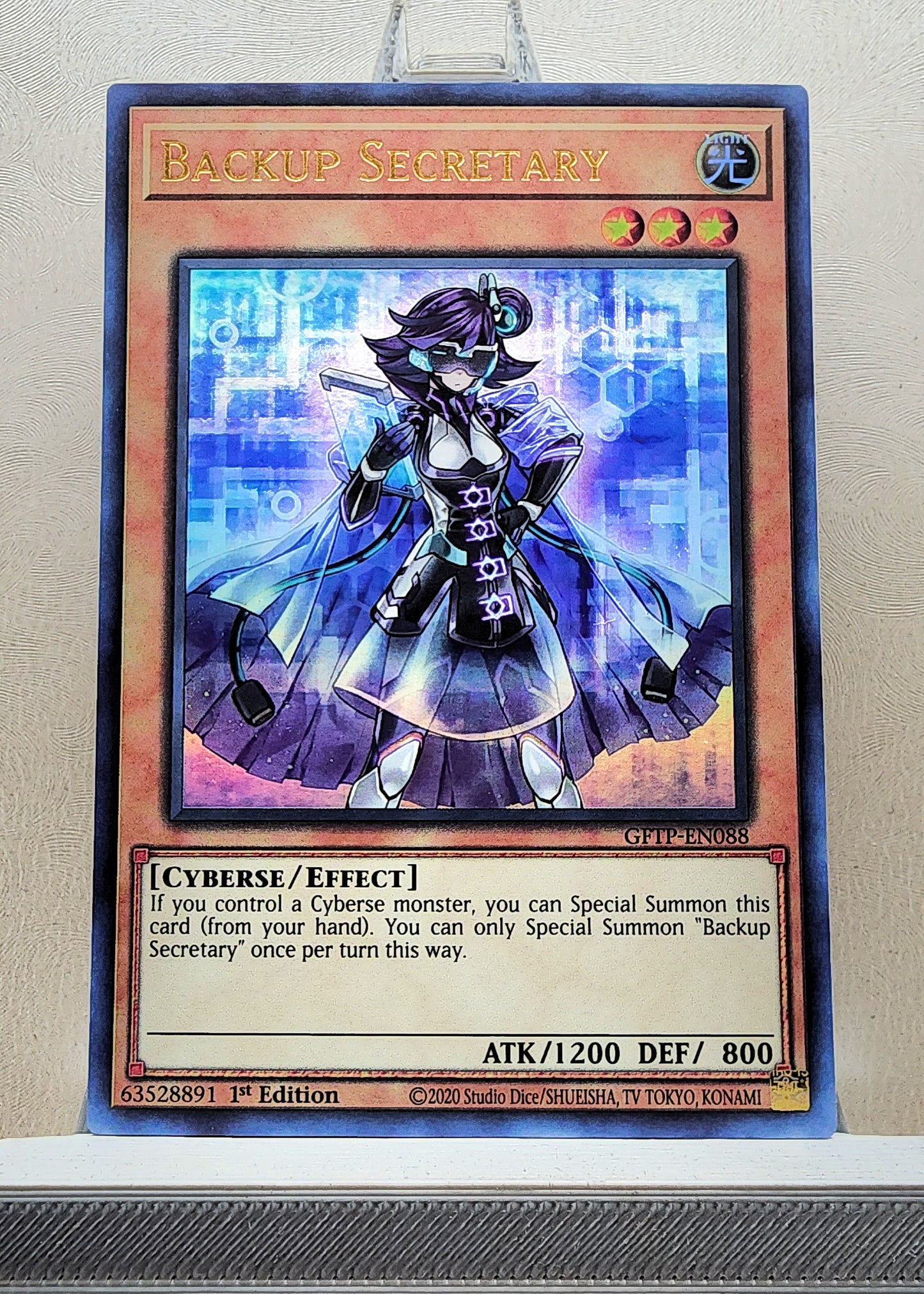 Yugioh! 1x Backup Secretary (GFTP - Ultra Rare) 1st Edition