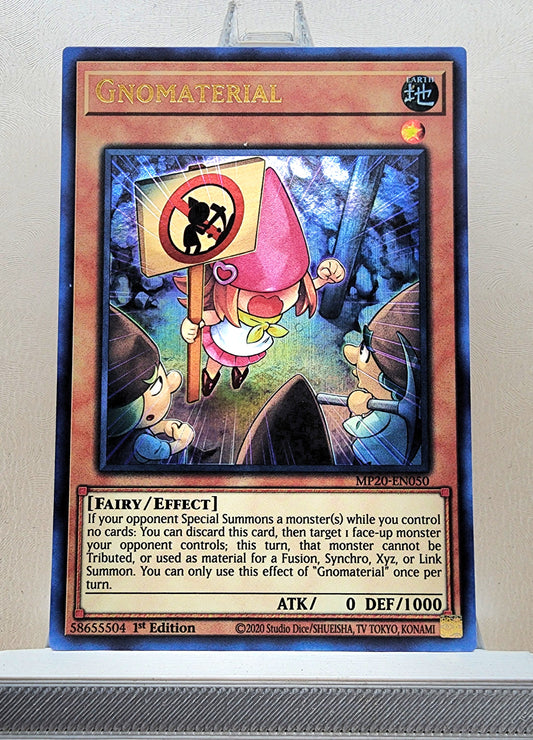 Yugioh! 1x Gnomaterial (MP20 - Ultra Rare) 1st Edition