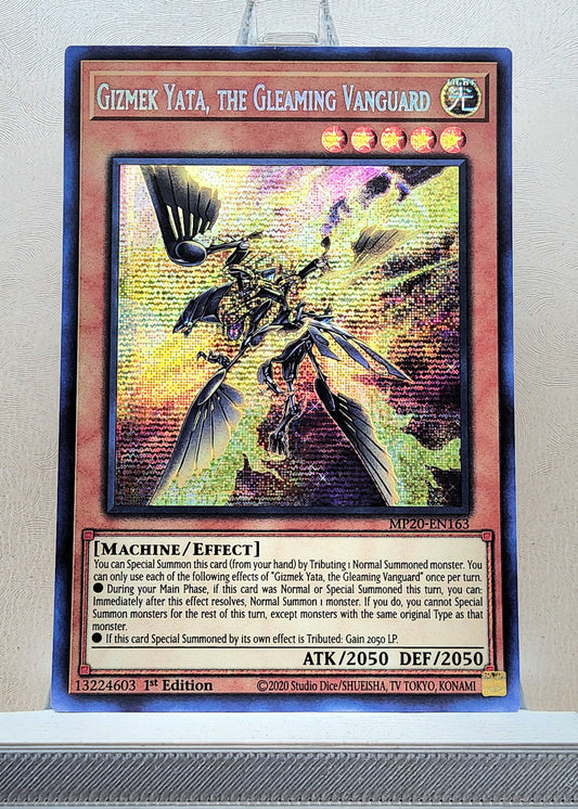 Yugioh! 1x Gizmek Yata, the Gleaming Vanguard (MP20 - Prismatic Secret Rare) 1st Edition
