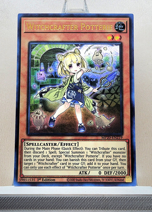 Yugioh! 1x Witchcrafter Potterie (MP20 - Ultra Rare) 1st Edition